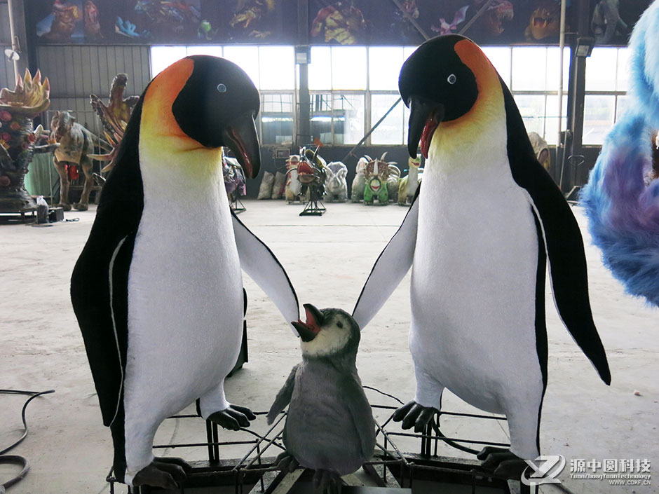 企鹅道具，企鹅模型，电动企鹅