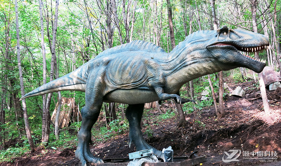 景区里的仿真恐龙模型