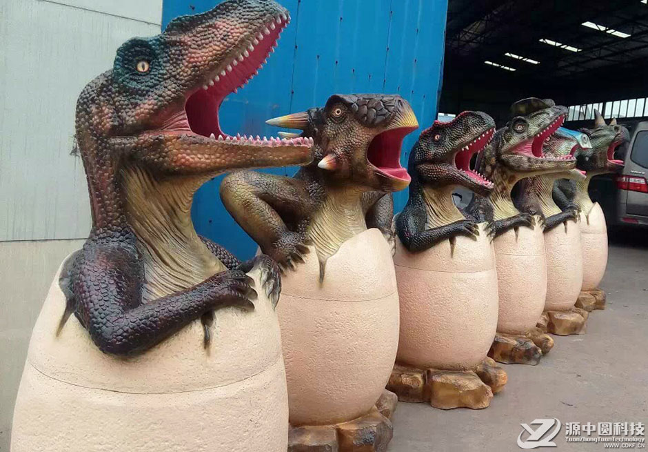 动态雕塑 动态机模 恐龙蛋 恐龙化石