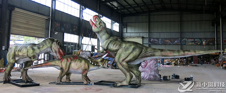 仿真恐龙打斗组合