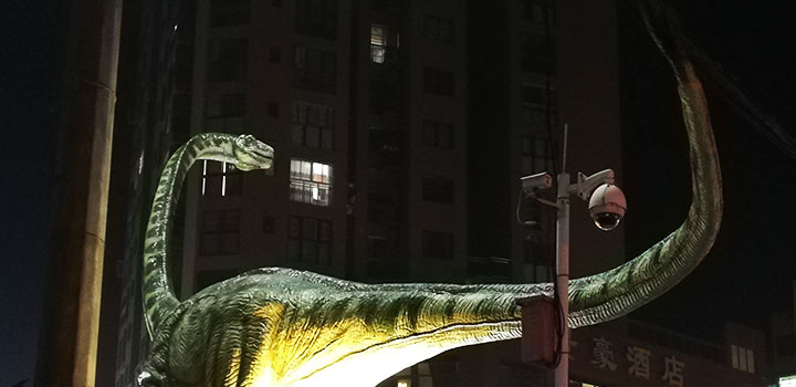 合川太和镇马门溪龙雕塑