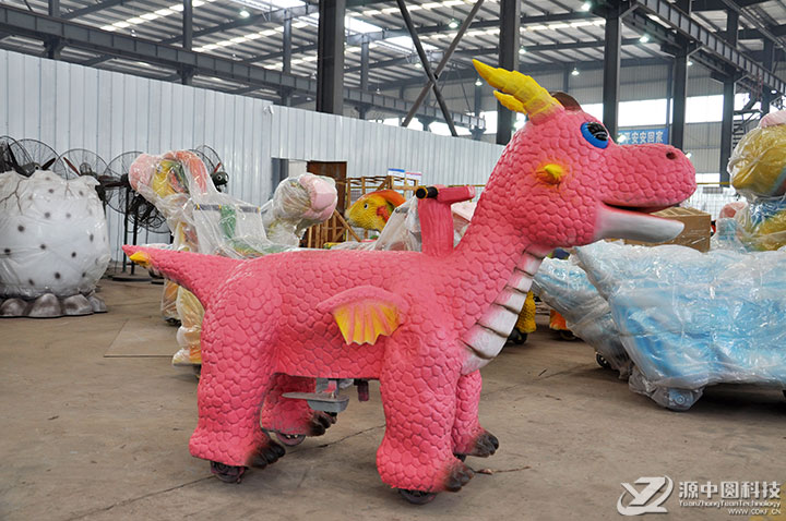 商场广场皆可骑行的恐龙小车