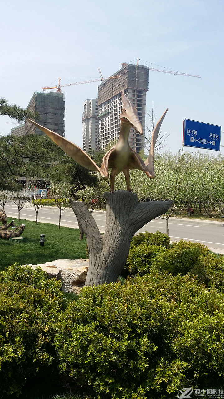 翼龙雕塑 玻璃钢翼龙雕塑 仿真翼龙雕塑