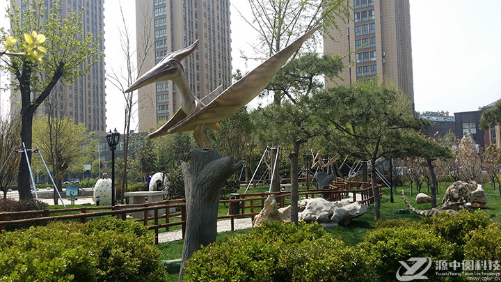 翼龙雕塑 玻璃钢翼龙雕塑 仿真翼龙雕塑