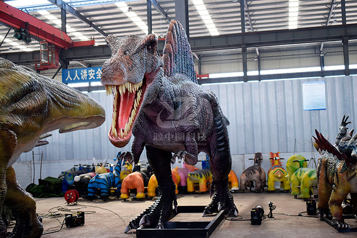 定制仿真恐龙机模用于商业展览展出