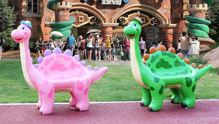 玻璃钢恐龙座椅