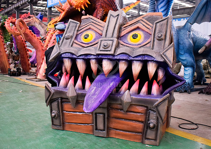 鬼屋道具宝箱机模出厂测试