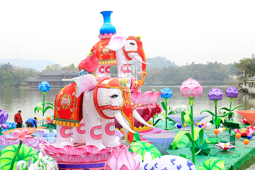 太平吉祥灯组安装