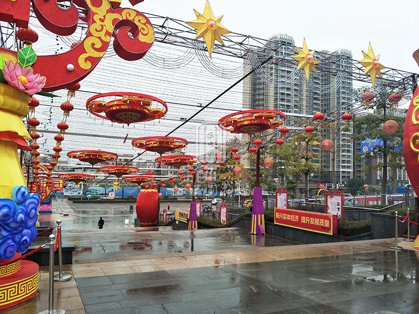 中国梦花灯制作