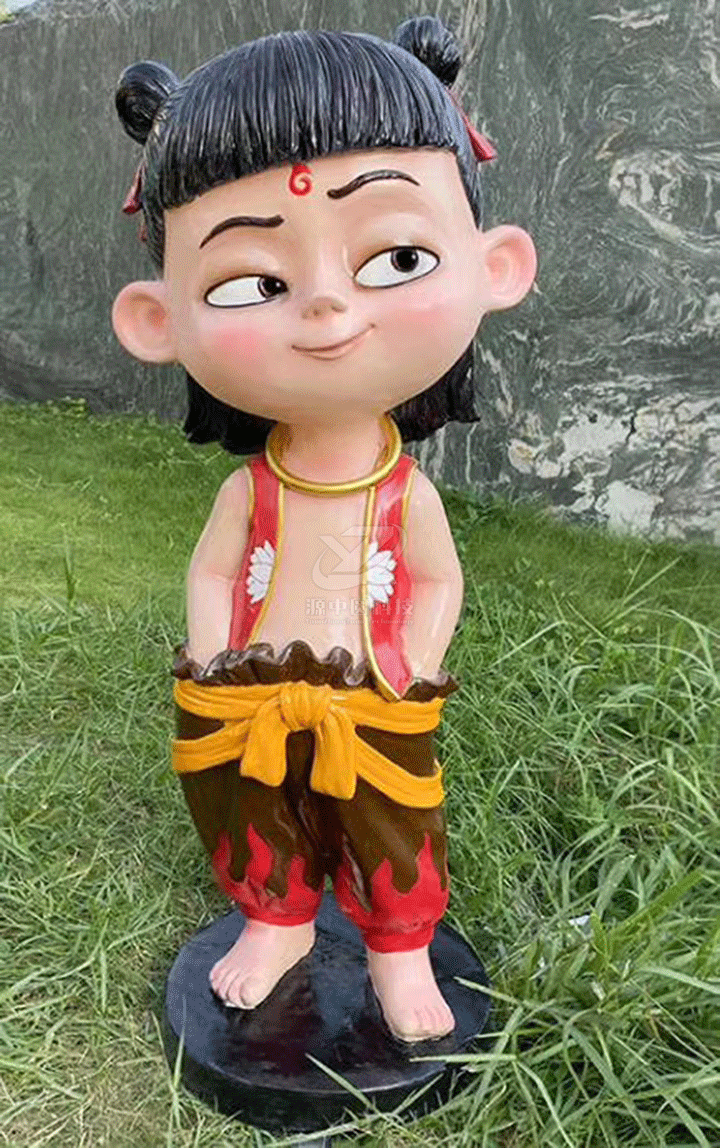 哪吒玻璃钢雕塑制作