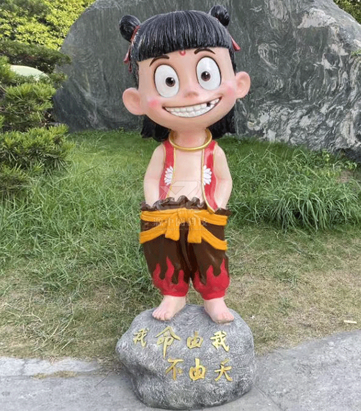 哪吒玻璃钢雕塑制作