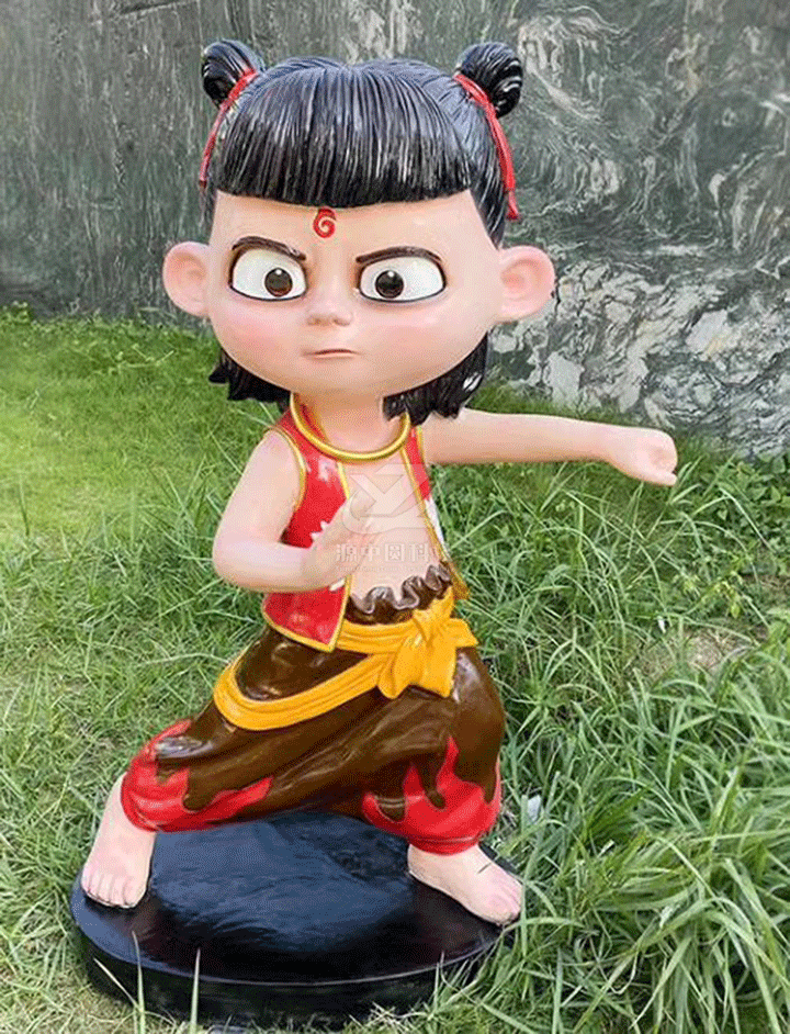 哪吒玻璃钢雕塑制作