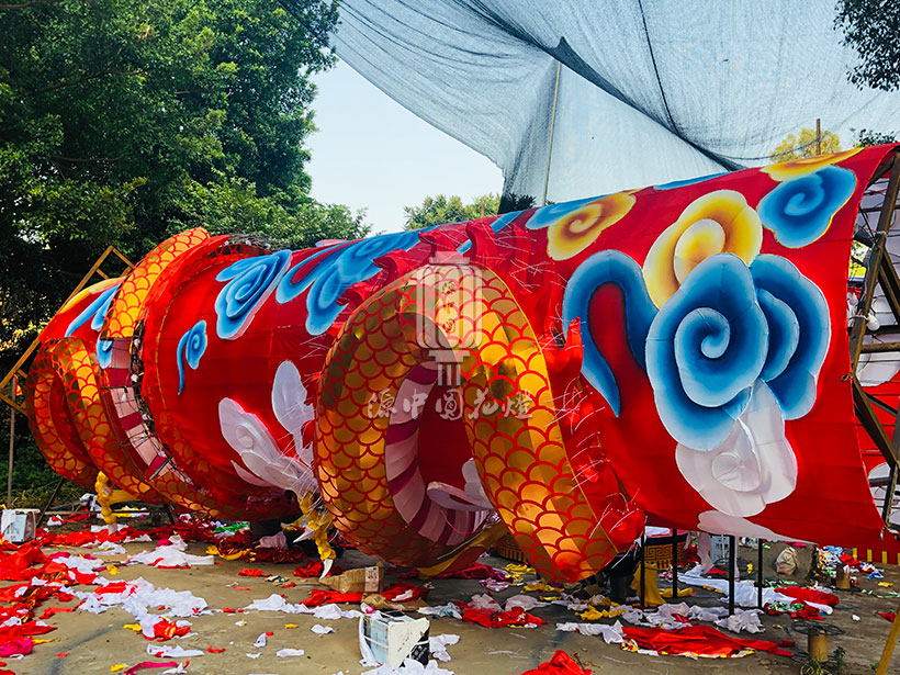 国庆70周年彩灯制作