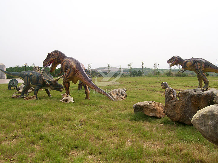 玻璃钢恐龙雕塑，恐龙模型，玻璃钢恐龙