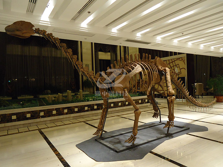 恐龙骨头雕塑，恐龙化石雕塑，恐龙骨架模型