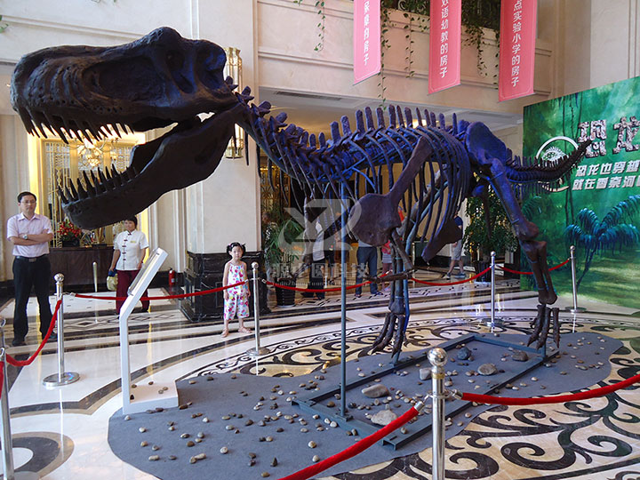 恐龙化石玻璃钢雕塑