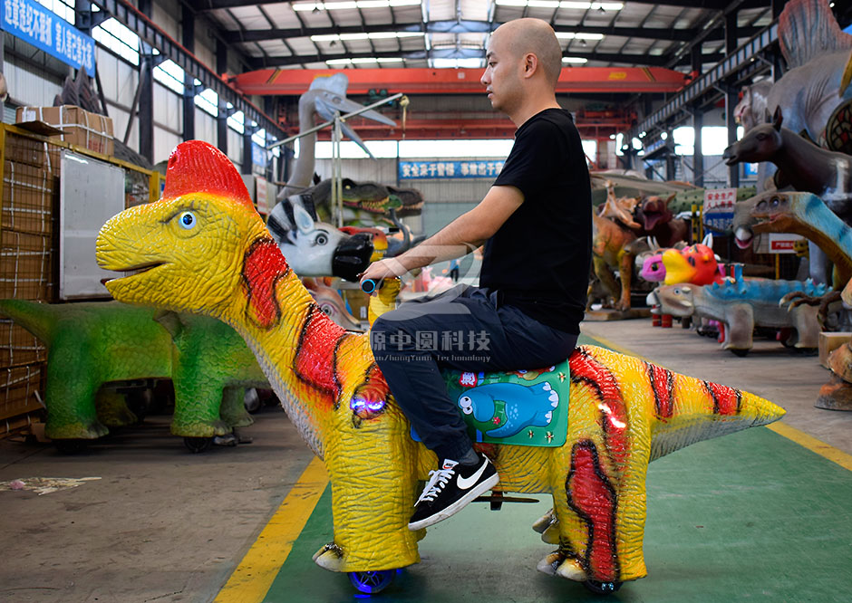 恐龙童车，商场恐龙车，电动恐龙车，骑行小恐龙