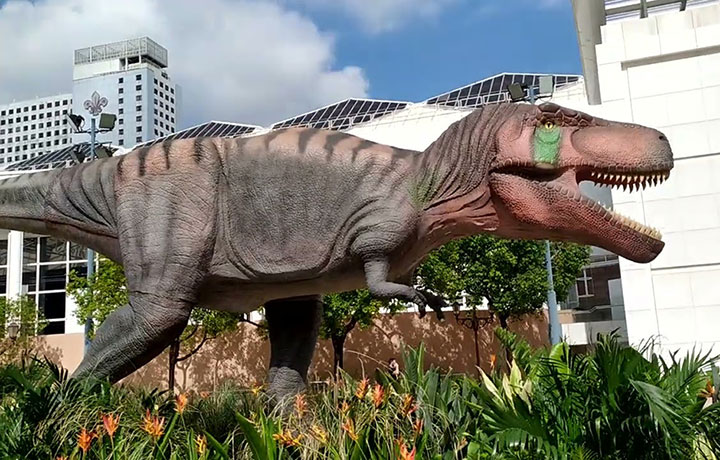 仿真恐龙模型展示恐龙的生态与进化历史