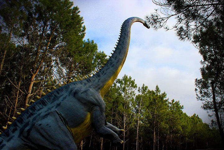 装饰性仿真恐龙在主题公园中的吸引力