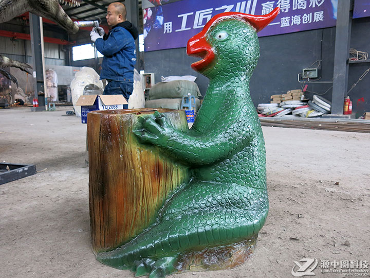恐龙垃圾桶
