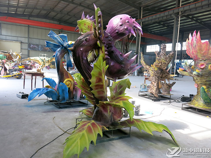 食人花定制 恐怖食人花机模 会动的食人花