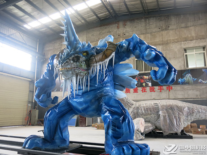 仿真雪怪模型 雪怪机模 大雪怪模型定制工厂 仿真动态雕塑模型公司