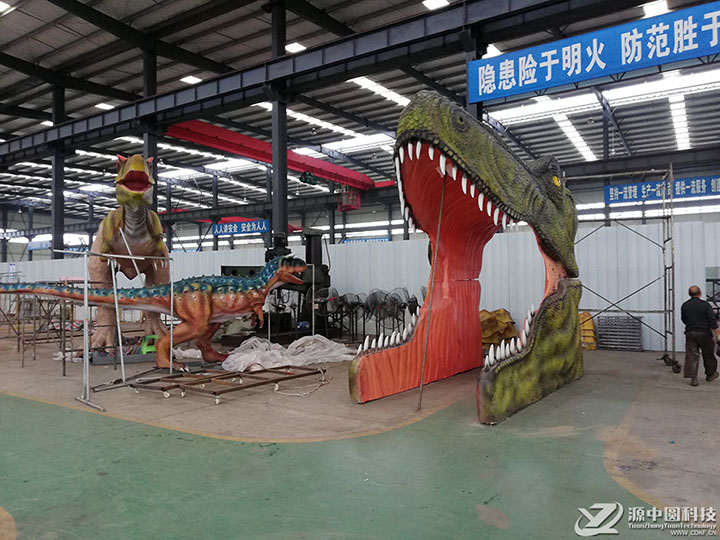 恐龙头大门雕塑 恐龙头大门  霸王龙头大门雕塑