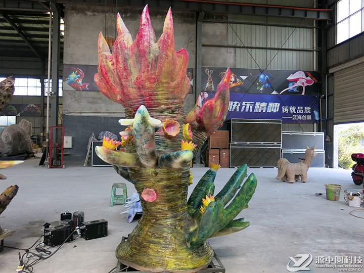 珊瑚花动态机模 动态雕塑珊瑚 可以动的珊瑚雕塑