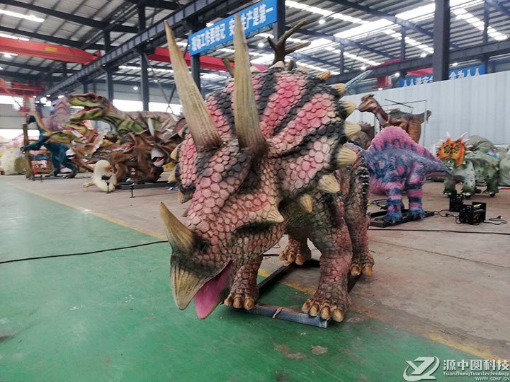 仿真恐龙机模 三角龙机模 仿真恐龙模型定制 恐龙定制模型展出