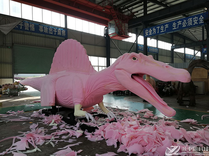 仿真棘背龙 棘背龙机模 大型棘龙 大型仿真恐龙 恐龙模型定制  恐龙模型制作商