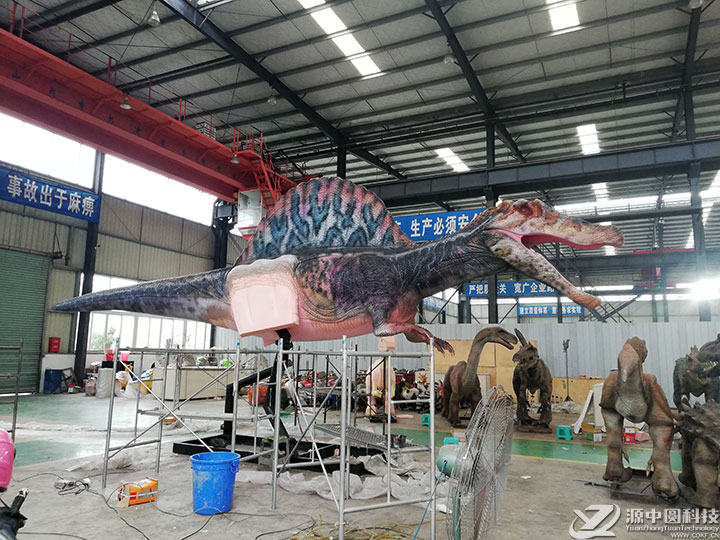 仿真棘背龙 棘背龙机模 大型棘龙 大型仿真恐龙 恐龙模型定制  恐龙模型制作商
