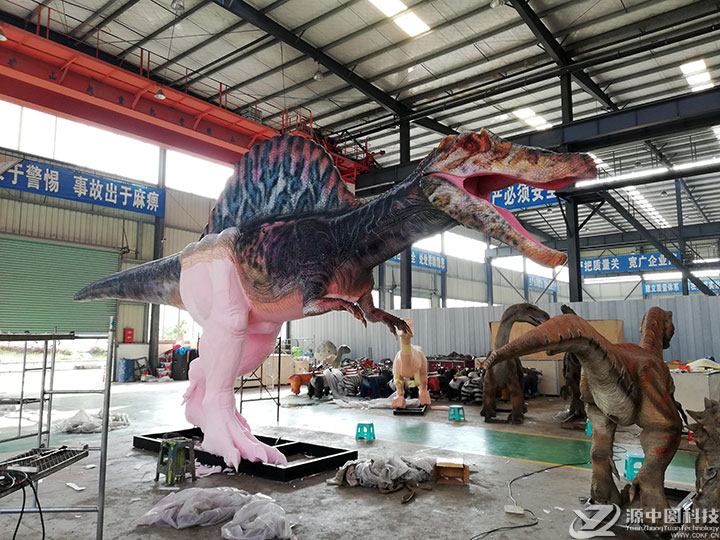 仿真棘背龙 棘背龙机模 大型棘龙 大型仿真恐龙 恐龙模型定制  恐龙模型制作商