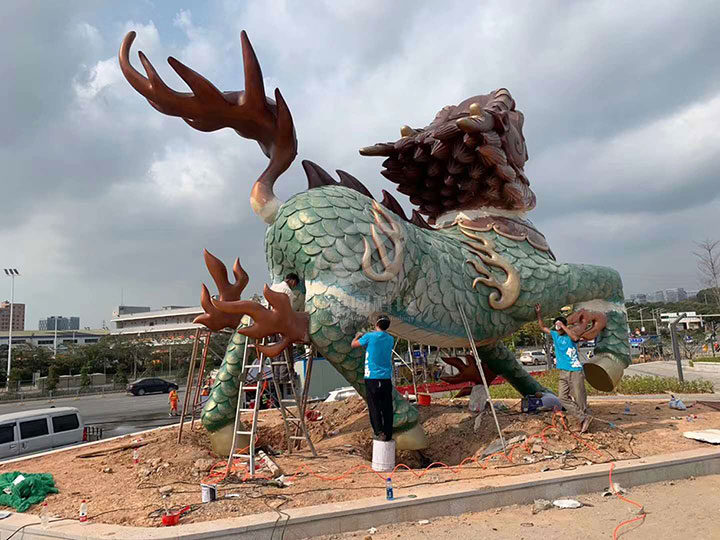 麒麟雕塑制作